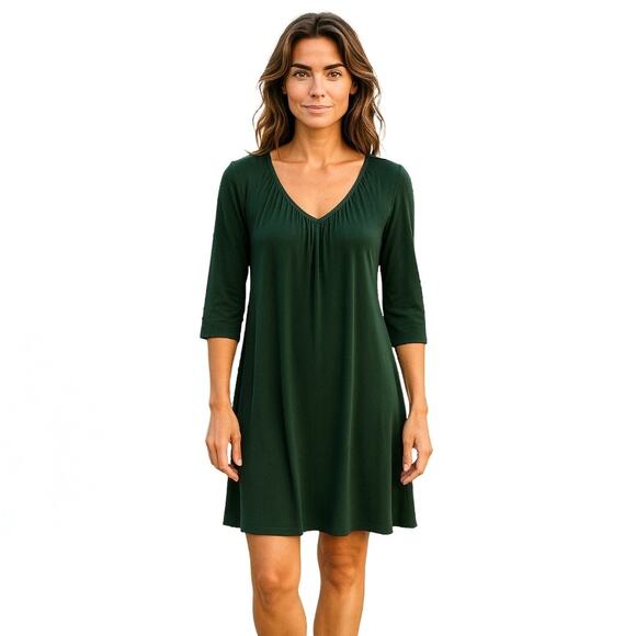 Daisy Fuentes Green Mini Tunic Dress - Size XL - Picture 1 of 12